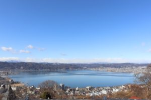 立石公園から見た諏訪湖