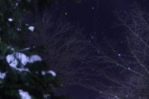 姨捨講演の星空